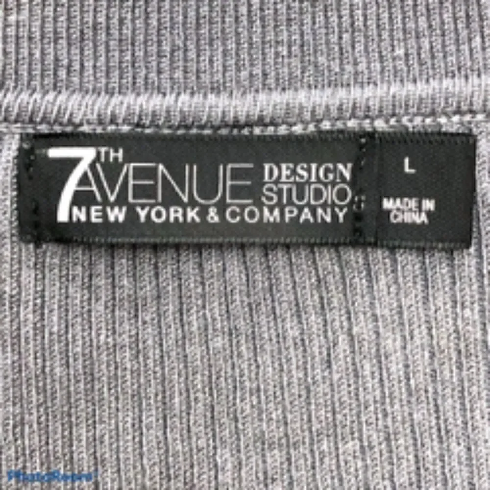 NY & Company Ribbed Sweater with a Cowl Neck.  Size L.